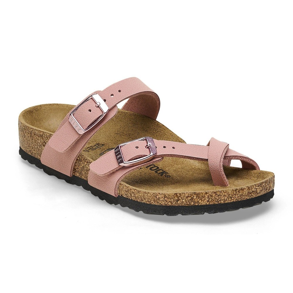 Birkenstock Women's Mayari Leather Pink Sandals Straps 8.0 EU 39